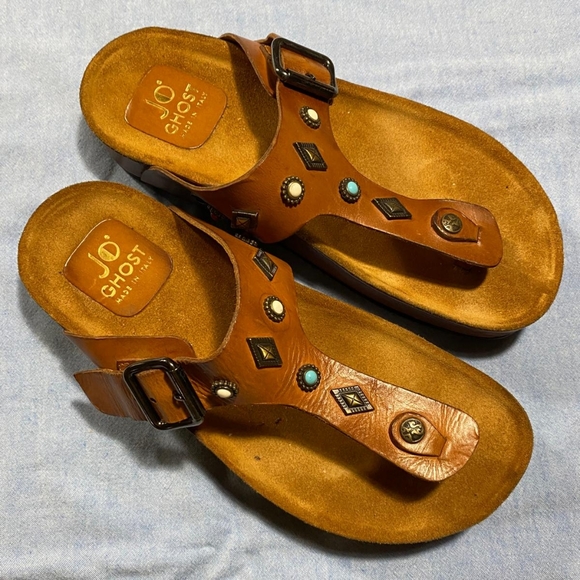 Like New! Jo Ghost Embellished Stud Sandals - Picture 3 of 6